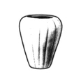 vaso in cotto: h 47 cm diametro 39 cm